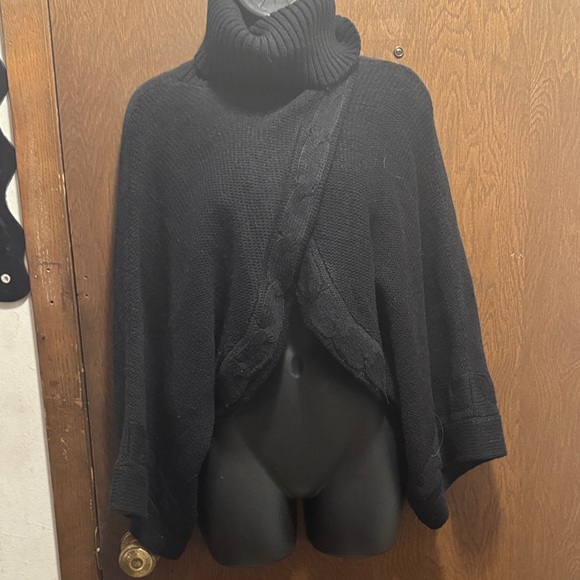 Elegant Black Cowl Neck Sweater for Women - Picture 1 of 7